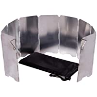 LAQI Mini Parabrisas Plegable Estufa de Camping Placa a Prueba de Viento Parabrisas de aleación de Aluminio para Picnic…